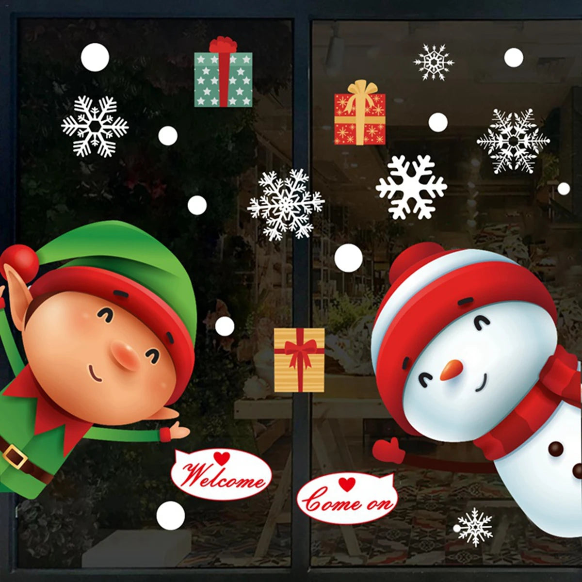 Merry Christmas Wall & Window Stickers