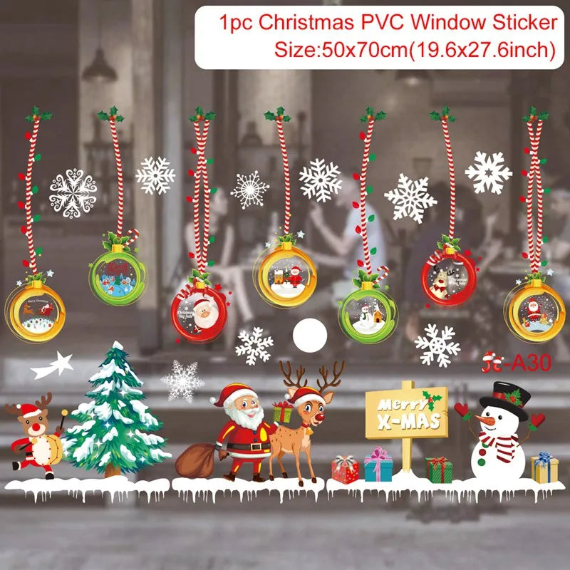 Merry Christmas Wall & Window Stickers