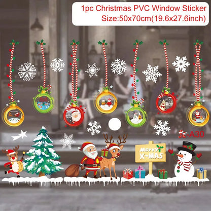 Merry Christmas Wall & Window Stickers