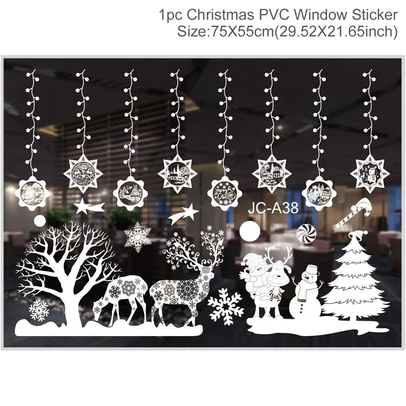 Merry Christmas Wall & Window Stickers