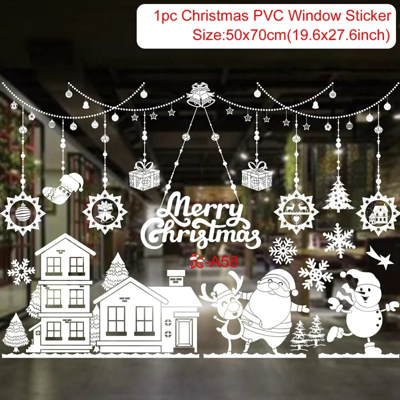 Merry Christmas Wall & Window Stickers