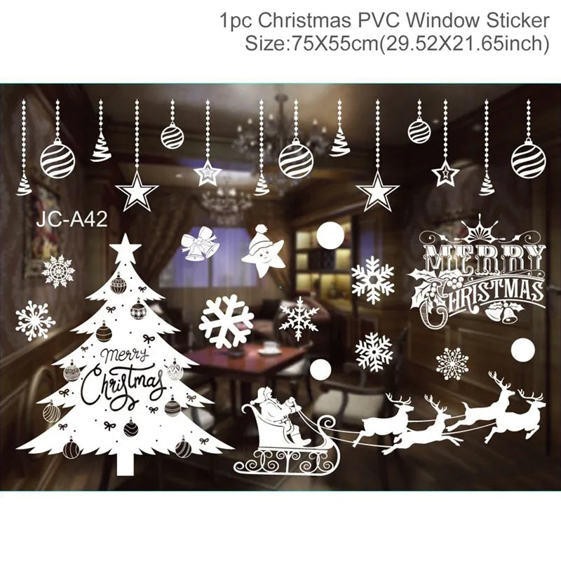 Merry Christmas Wall & Window Stickers