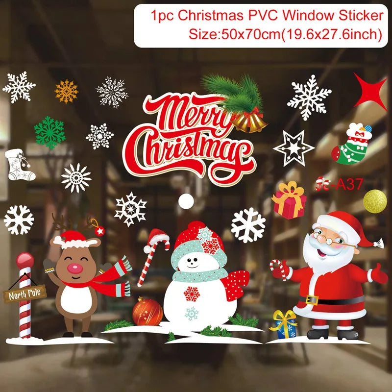 Merry Christmas Wall & Window Stickers