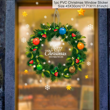 Merry Christmas Wall & Window Stickers