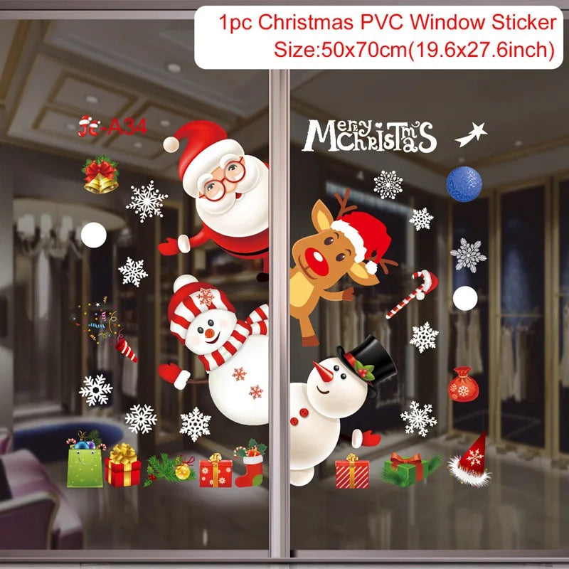 Merry Christmas Wall & Window Stickers