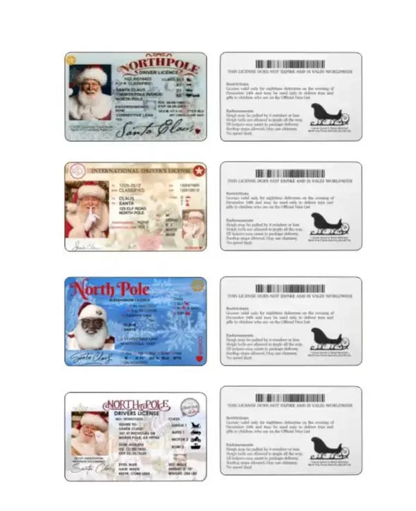 Santa Flying Licence Card
