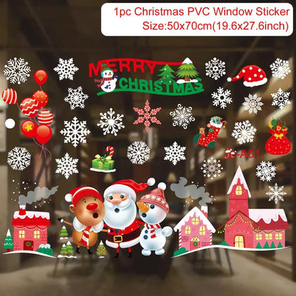 Merry Christmas Wall & Window Stickers