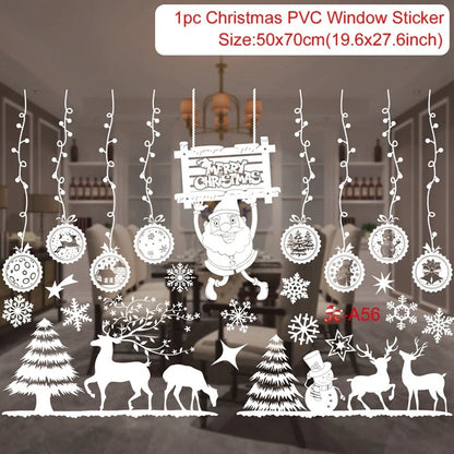 Merry Christmas Wall & Window Stickers