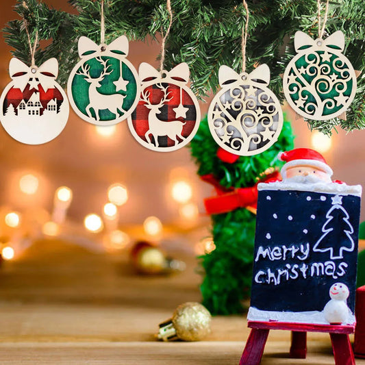 Rustic Wood Tree Pendants