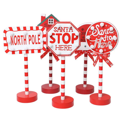 “Santa Stop Here” Lamp