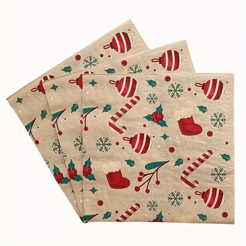 Watercolour Festive Napkins