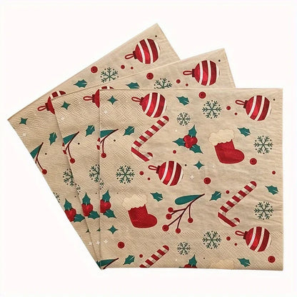 Watercolour Festive Napkins