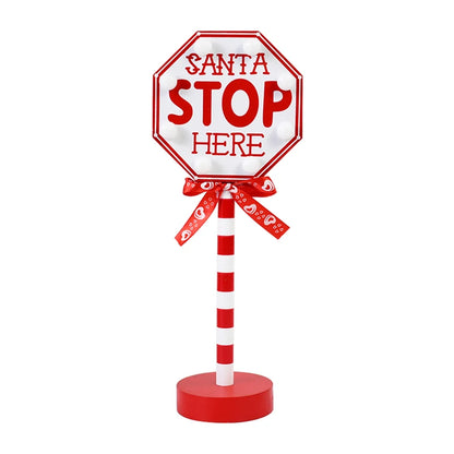 “Santa Stop Here” Lamp