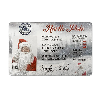 Santa Flying Licence Card