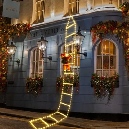 Climbing Santa LED Ladder
