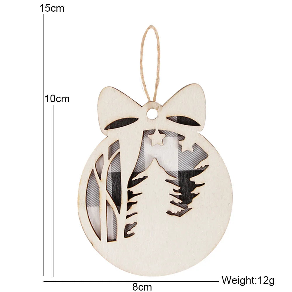 Rustic Wood Tree Pendants