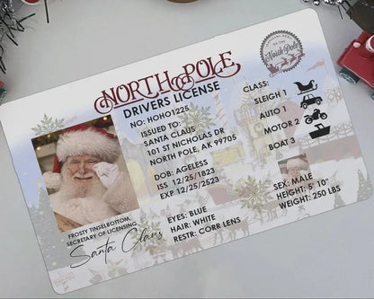 Santa Flying Licence Card