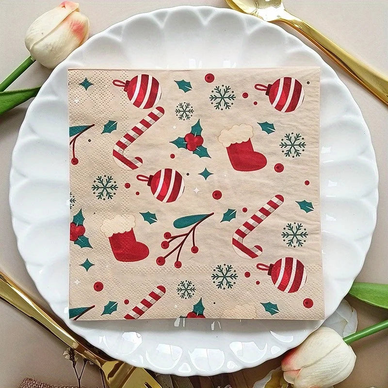 Watercolour Festive Napkins