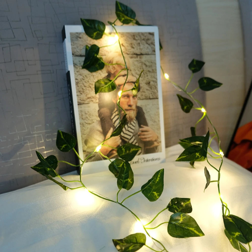 Green Leaf String Lights