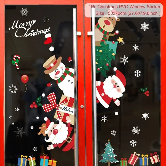 Merry Christmas Wall & Window Stickers