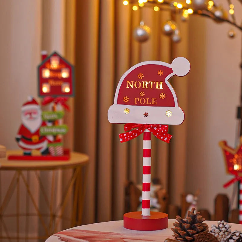 “Santa Stop Here” Lamp