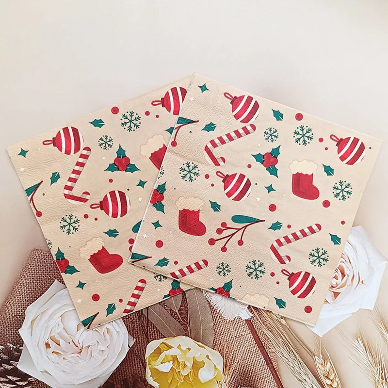 Watercolour Festive Napkins