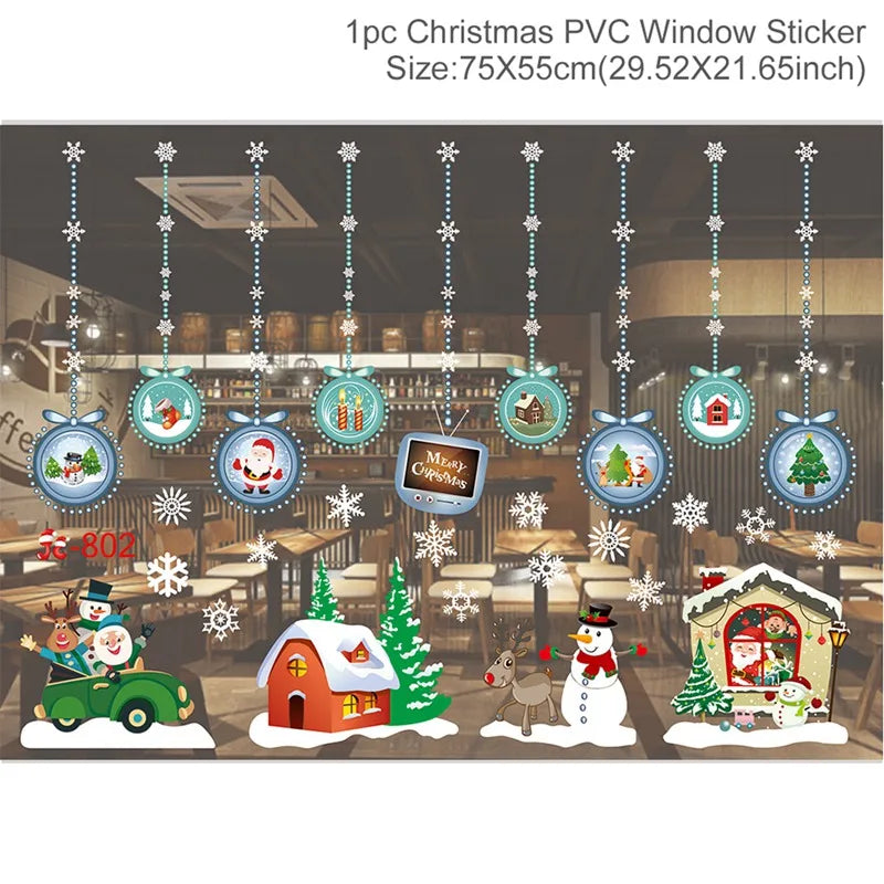 Merry Christmas Wall & Window Stickers