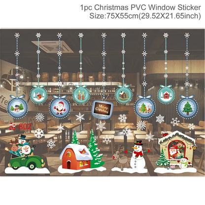 Merry Christmas Wall & Window Stickers