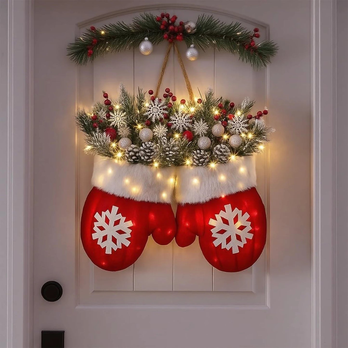 Glove-Shaped Window Wreath