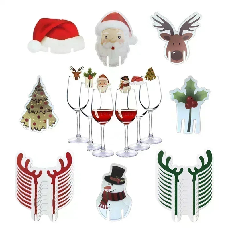 Festive Wine Glass Cards