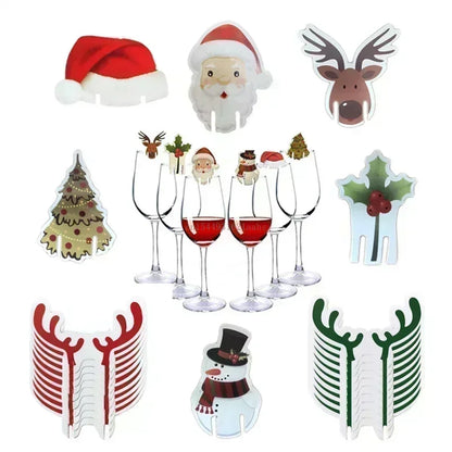 Festive Wine Glass Cards