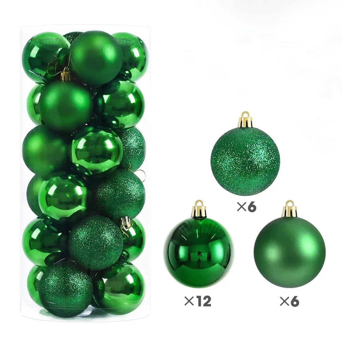 Sparkling Christmas Balls Set