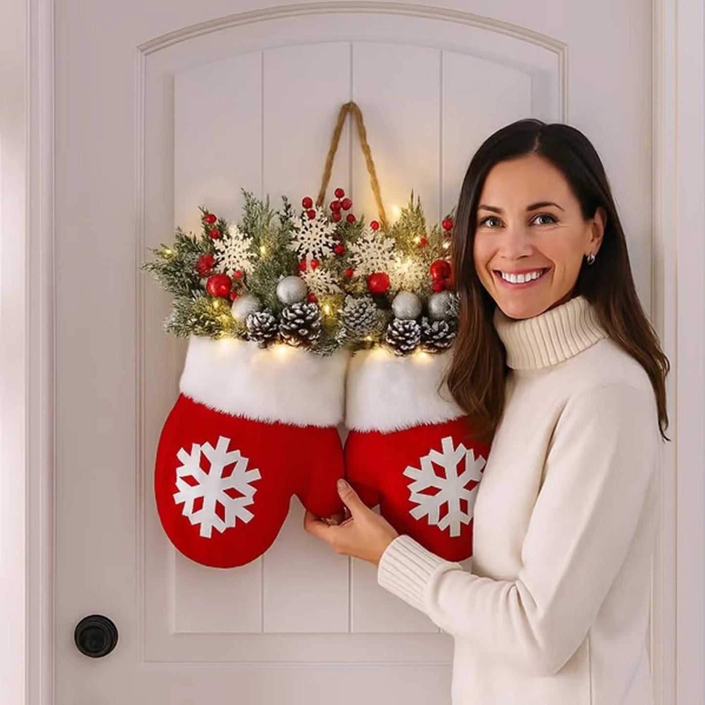 Glove-Shaped Window Wreath