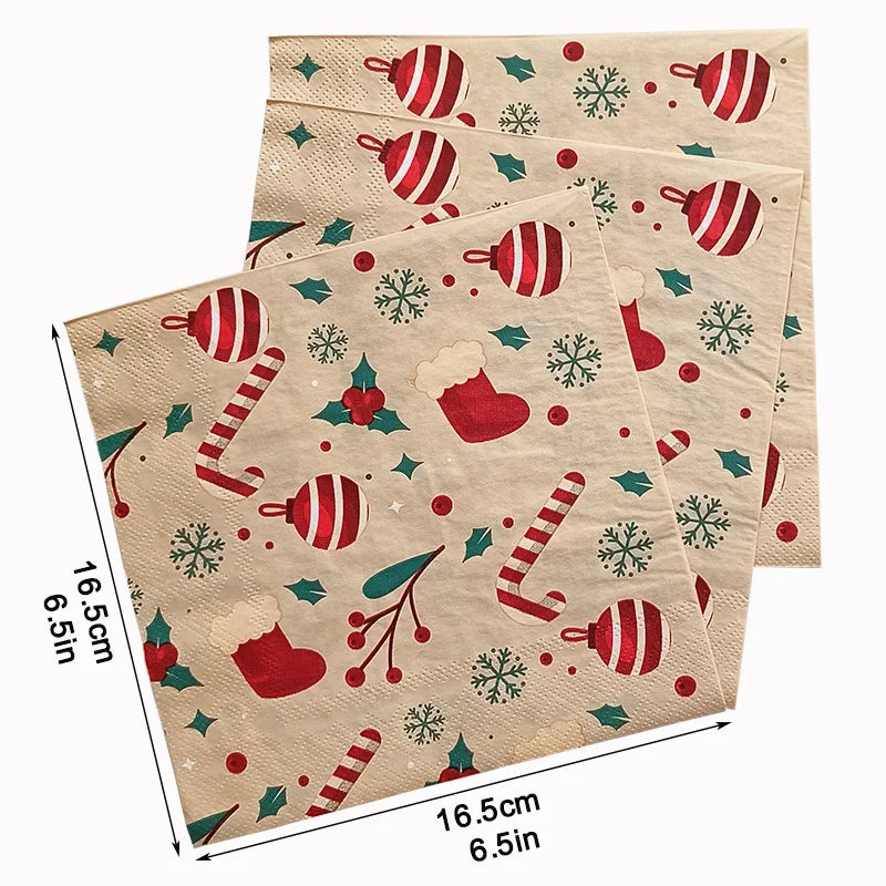 Watercolour Festive Napkins