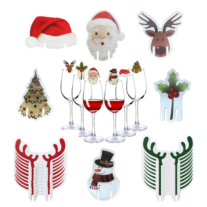 Festive Wine Glass Cards