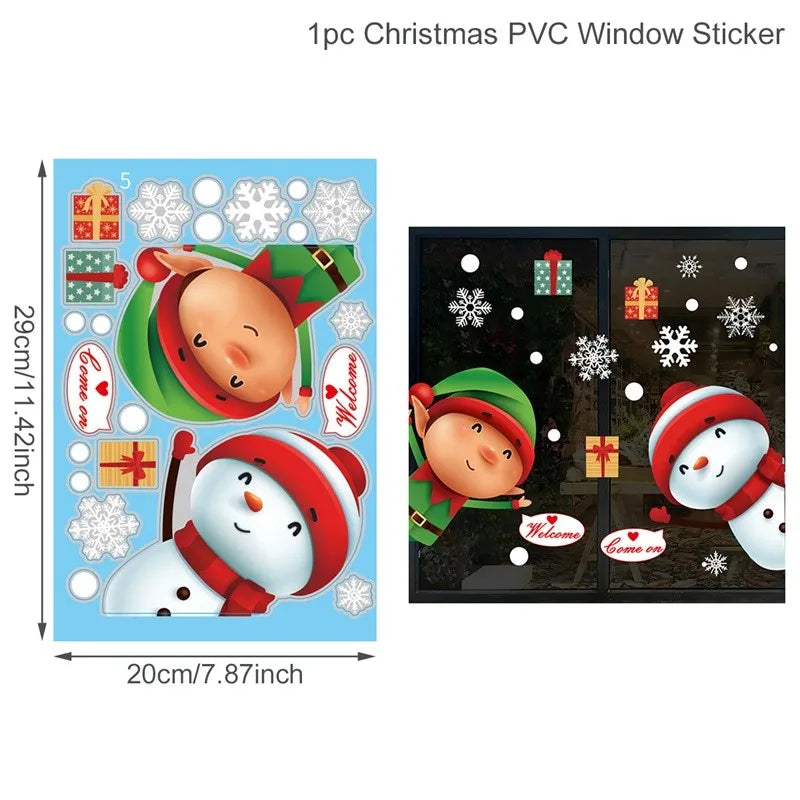 Merry Christmas Wall & Window Stickers