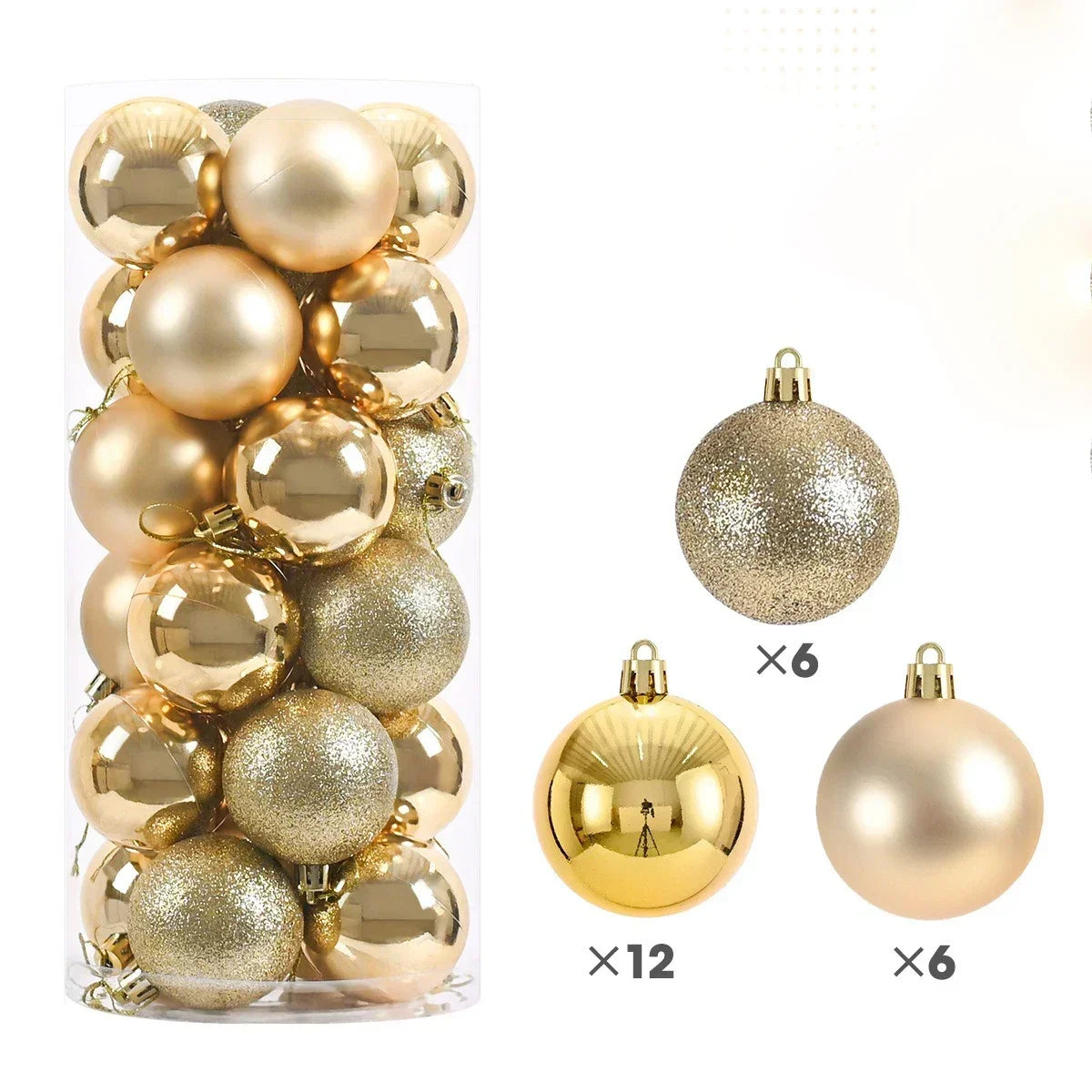 Sparkling Christmas Balls Set