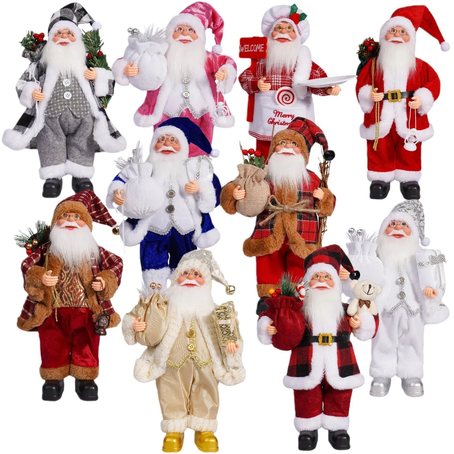 Santa Claus Standing Statue Ornament