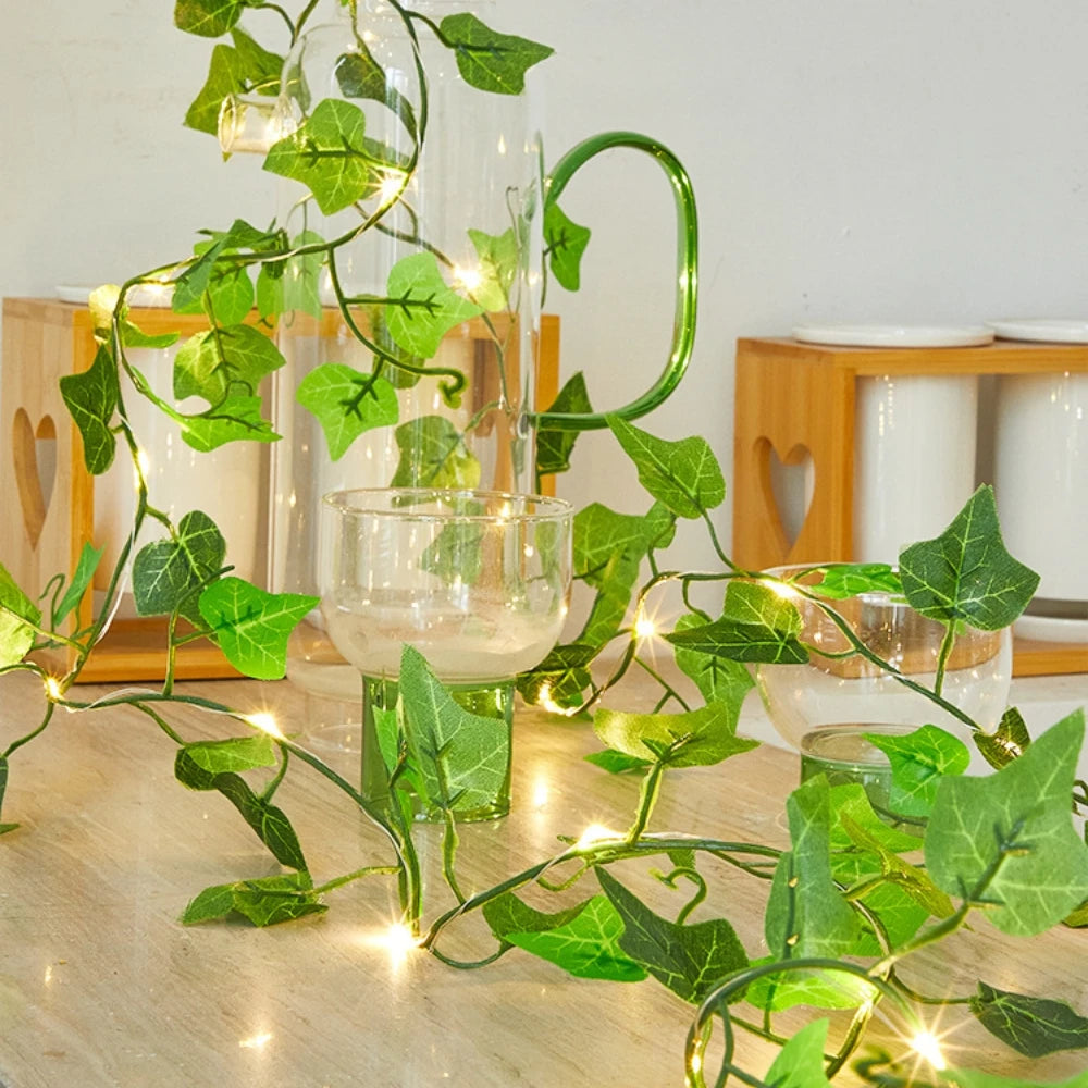 Green Leaf String Lights