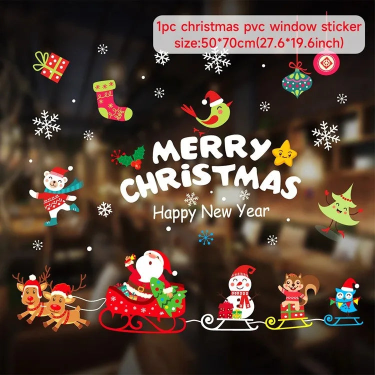 Merry Christmas Wall & Window Stickers