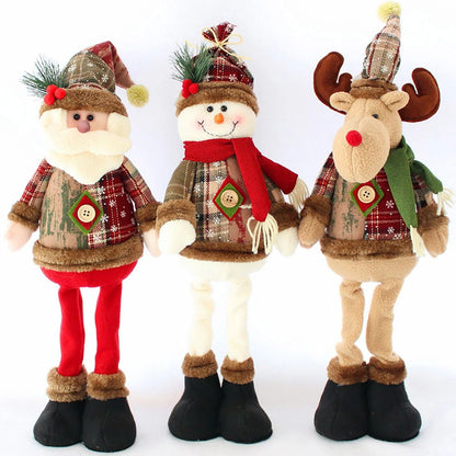Festive Plush Santa Trio
