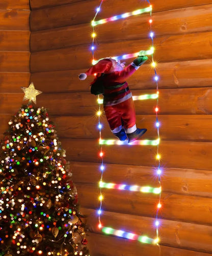 Climbing Santa LED Ladder
