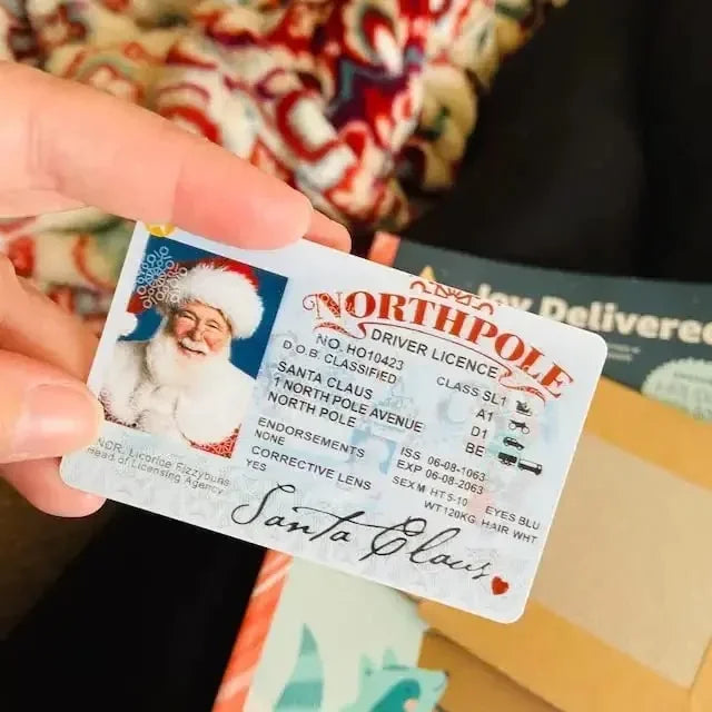 Santa Flying Licence Card