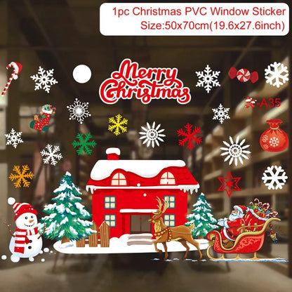 Merry Christmas Wall & Window Stickers