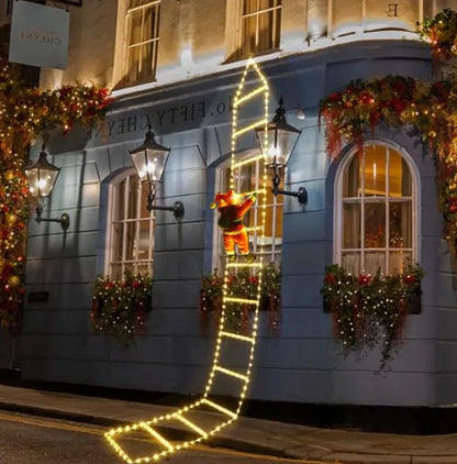 Climbing Santa LED Ladder