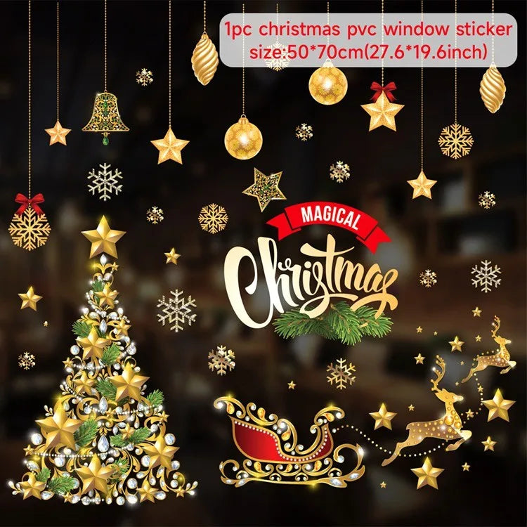 Merry Christmas Wall & Window Stickers