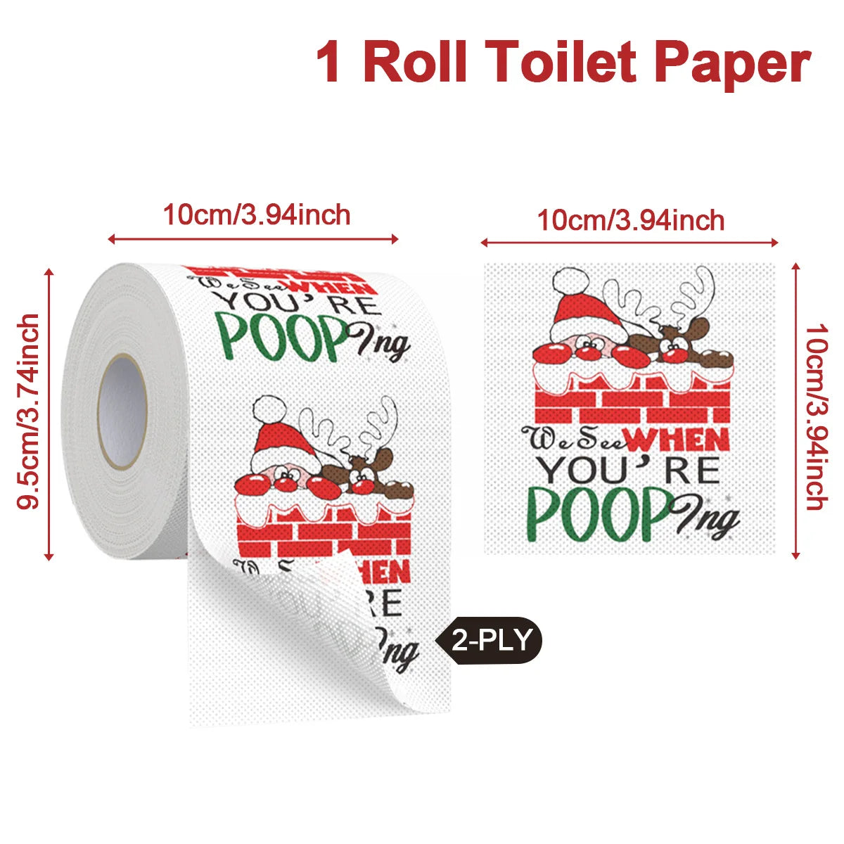 Festive Toilet Roll “Happy 2026”