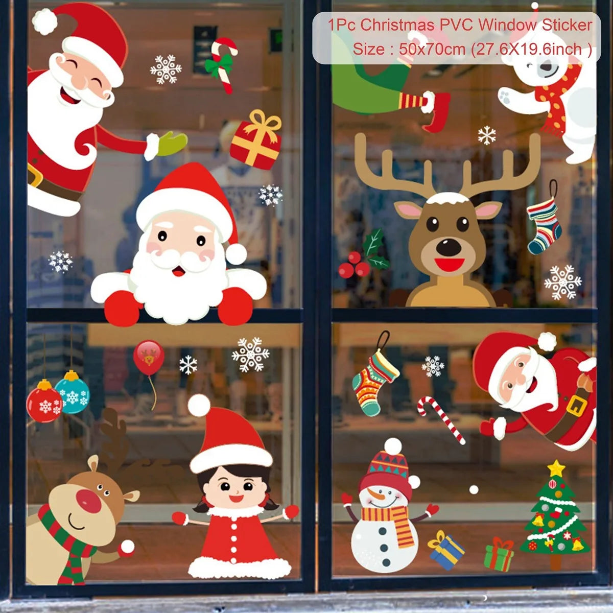 Merry Christmas Wall & Window Stickers