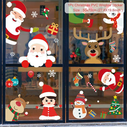 Merry Christmas Wall & Window Stickers