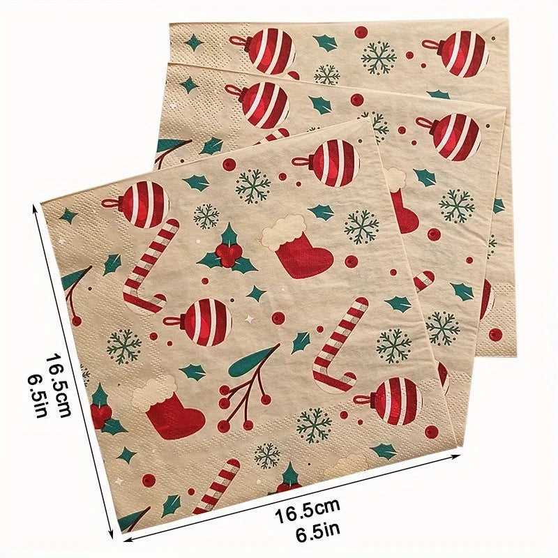 Watercolour Festive Napkins